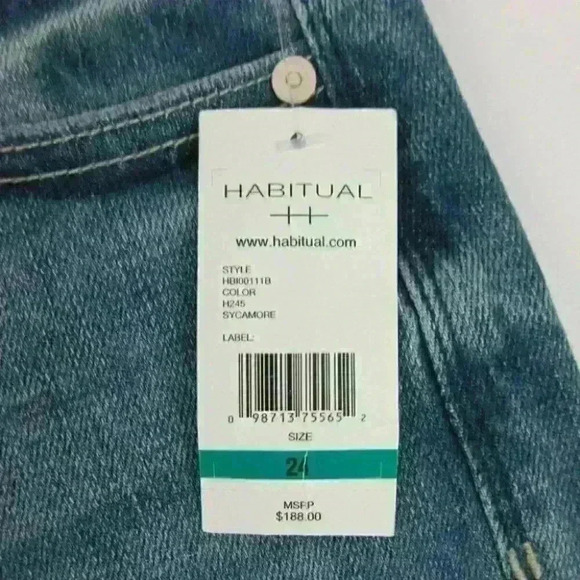 HABITUAL Womens 24 Elara High-Rise Jeans NWT $188 - Picture 2 of 2